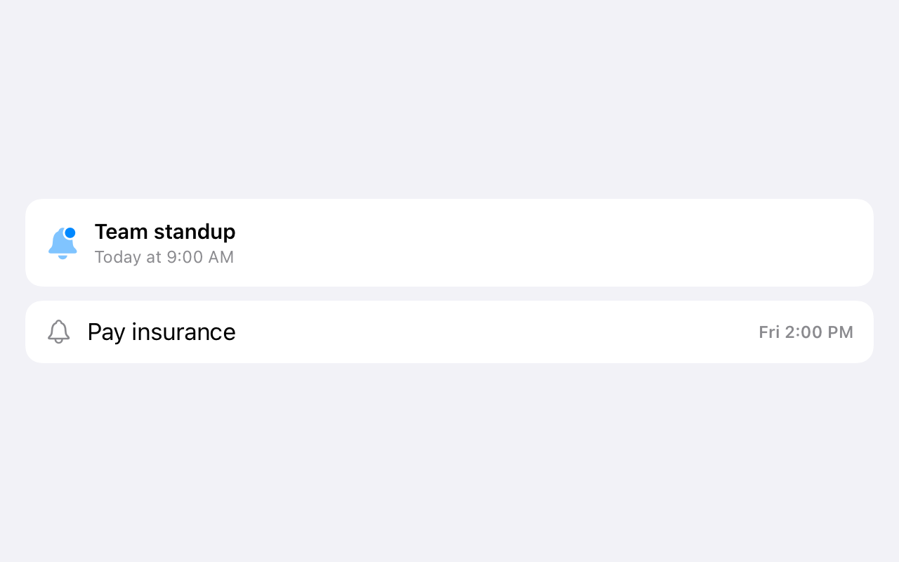 Setting a real alarm on a task in ETasks