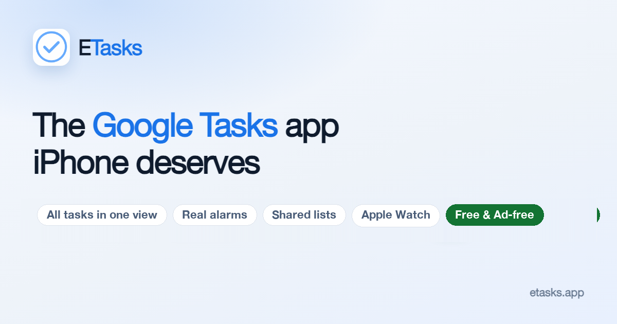 This engineering team make this Completely Free Google Tasks App with Google, as a side project logo